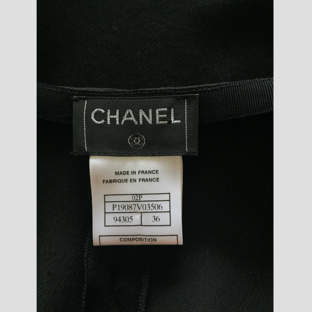 Chanel silk Trousers with attached skirt - Picture 10 of 13